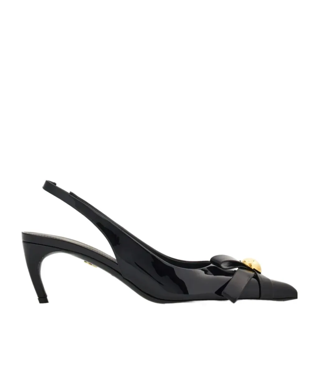 Pointed Heel Bow High-Heeled Sandals