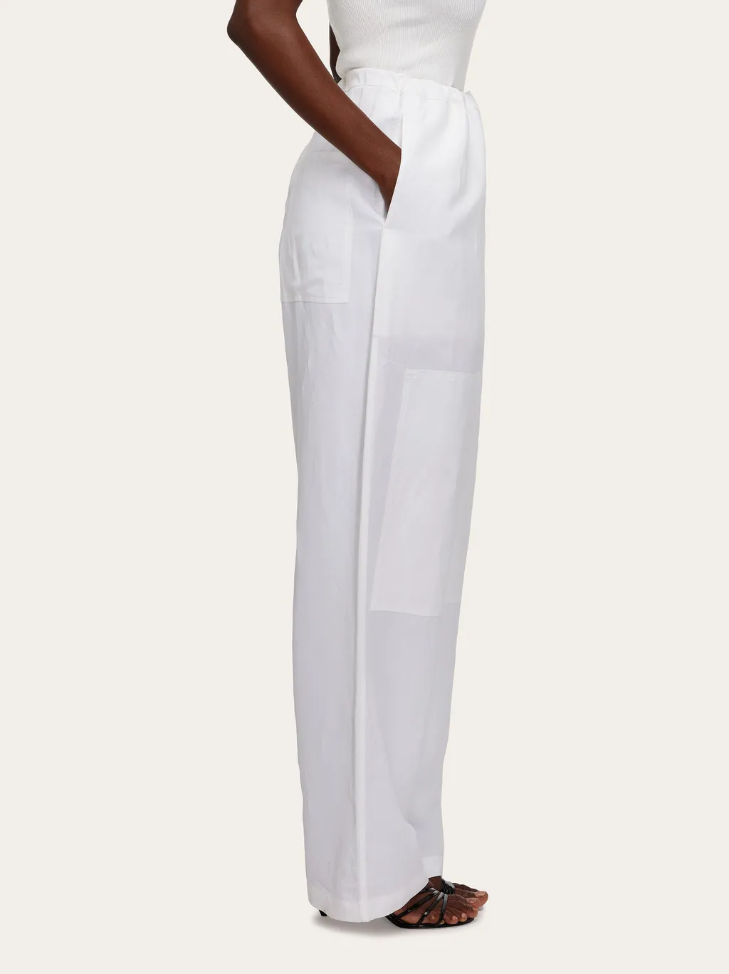 Rope Wide-Legged Casual Trousers