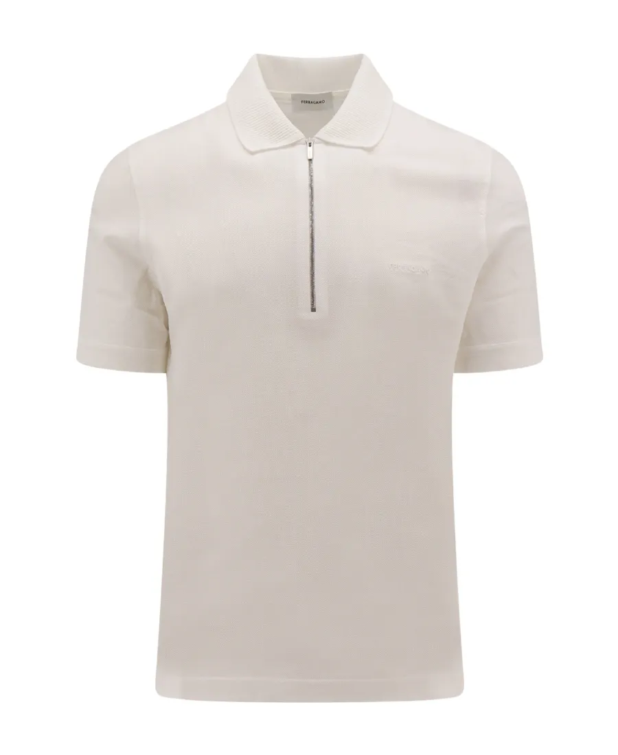 Logo Embroidered Polo Shirt
