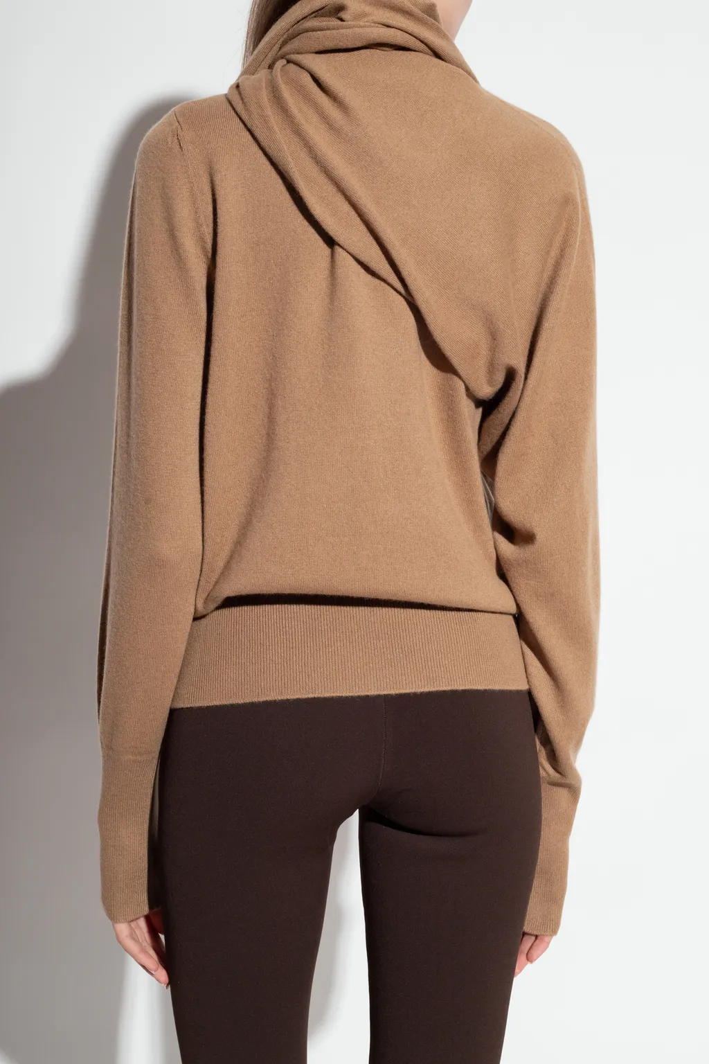 High-Neck Long-Sleeved Sweater