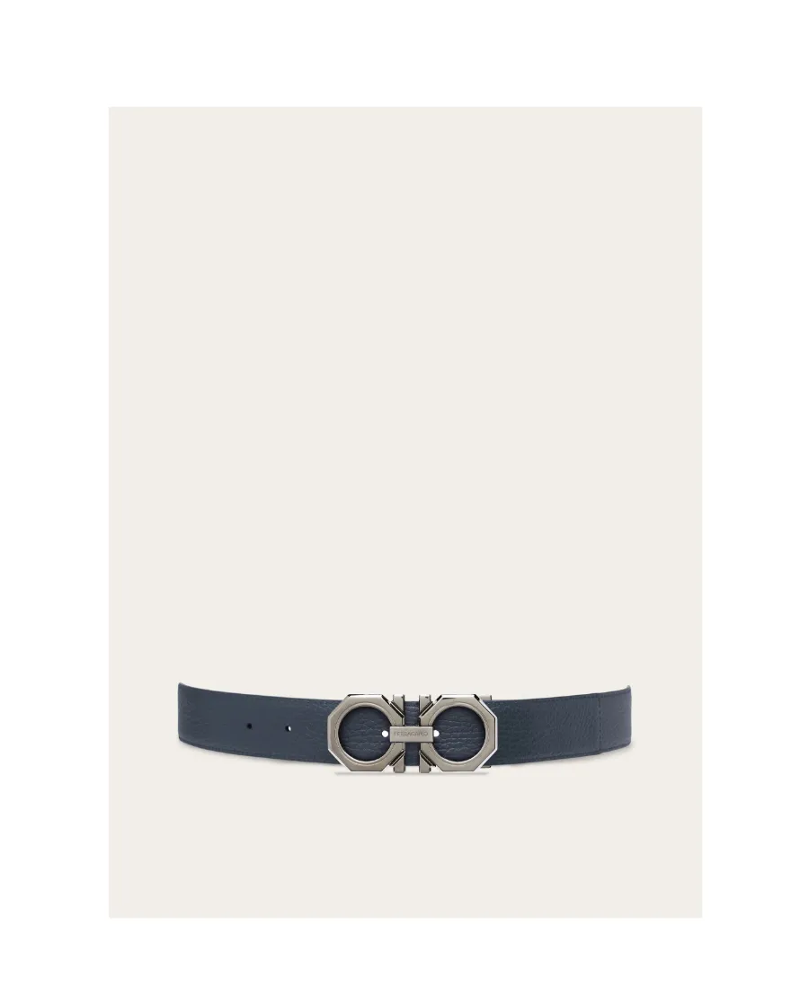 Logo Buckled Reversible Belt