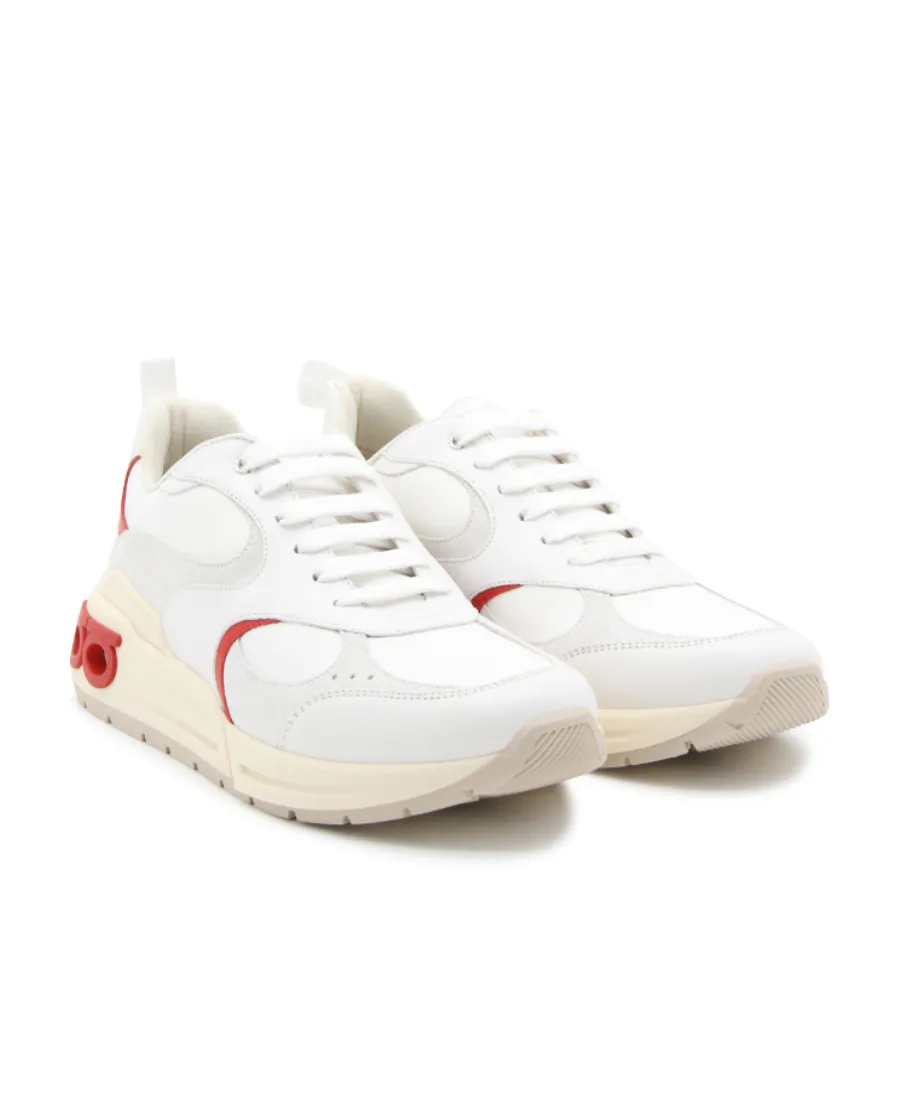Round-Toe Lace-Up Sneakers