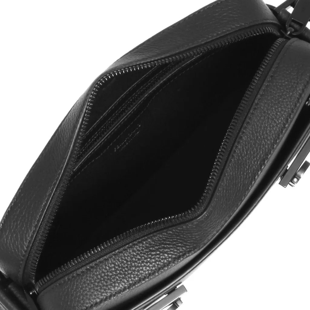 Gancini-Plaque Zipped Shoulder Bag