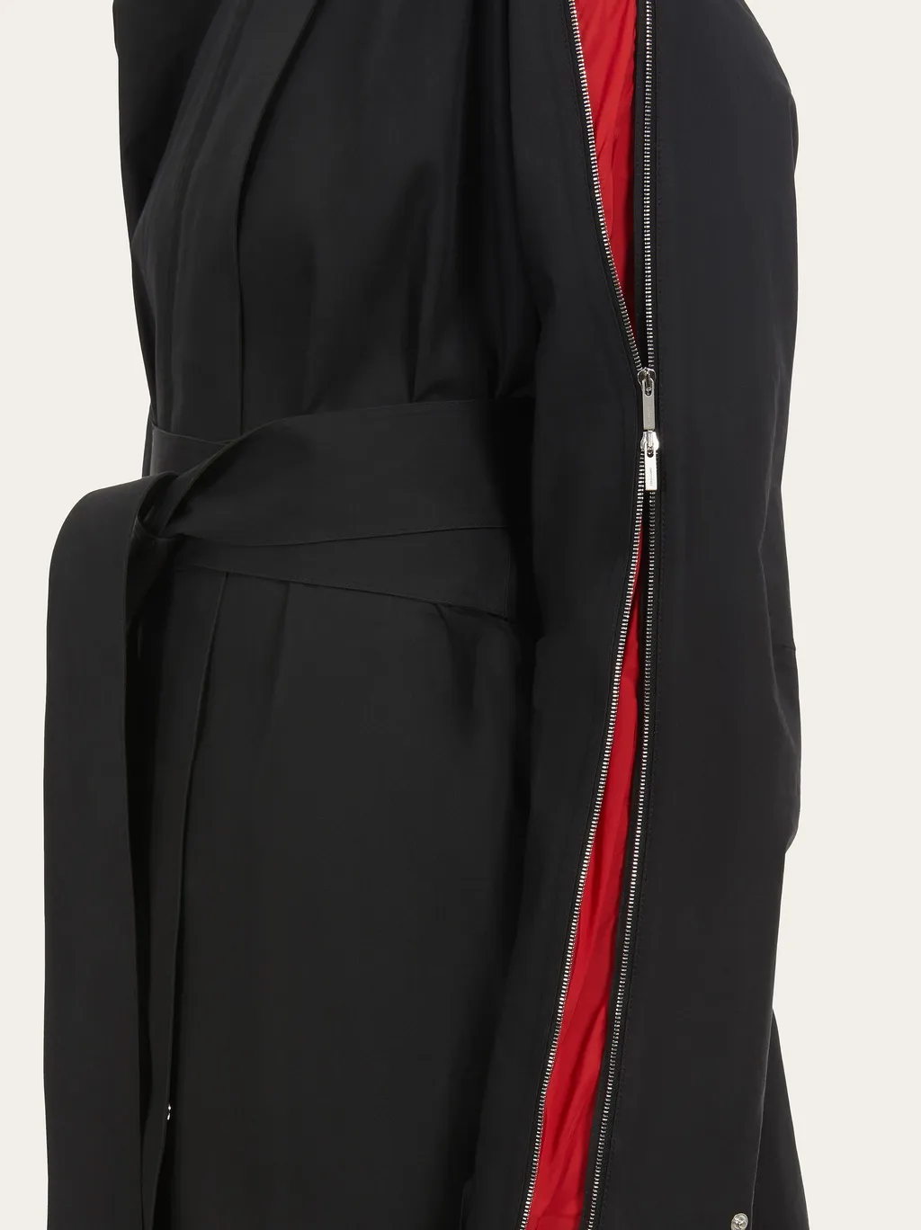High-Neck Belted Waist Coat