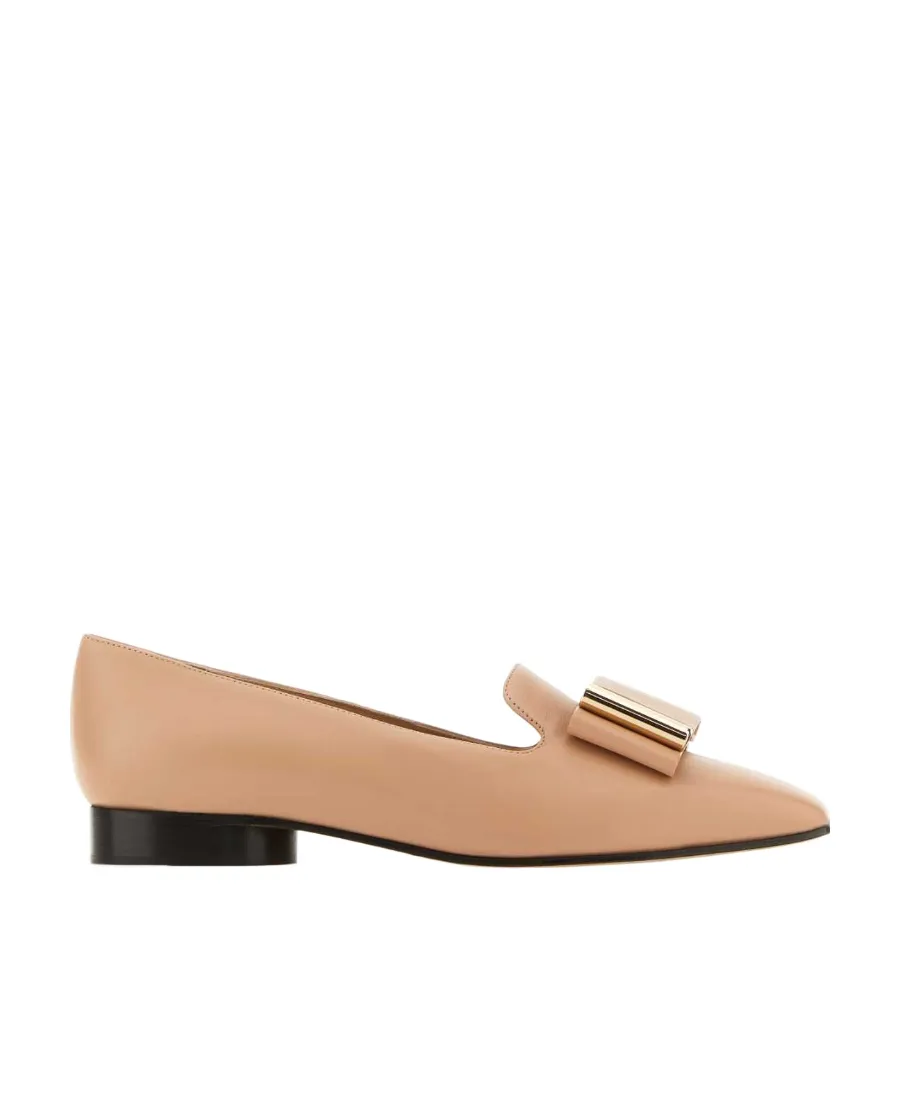 Bow Detailed Slip-On Loafers