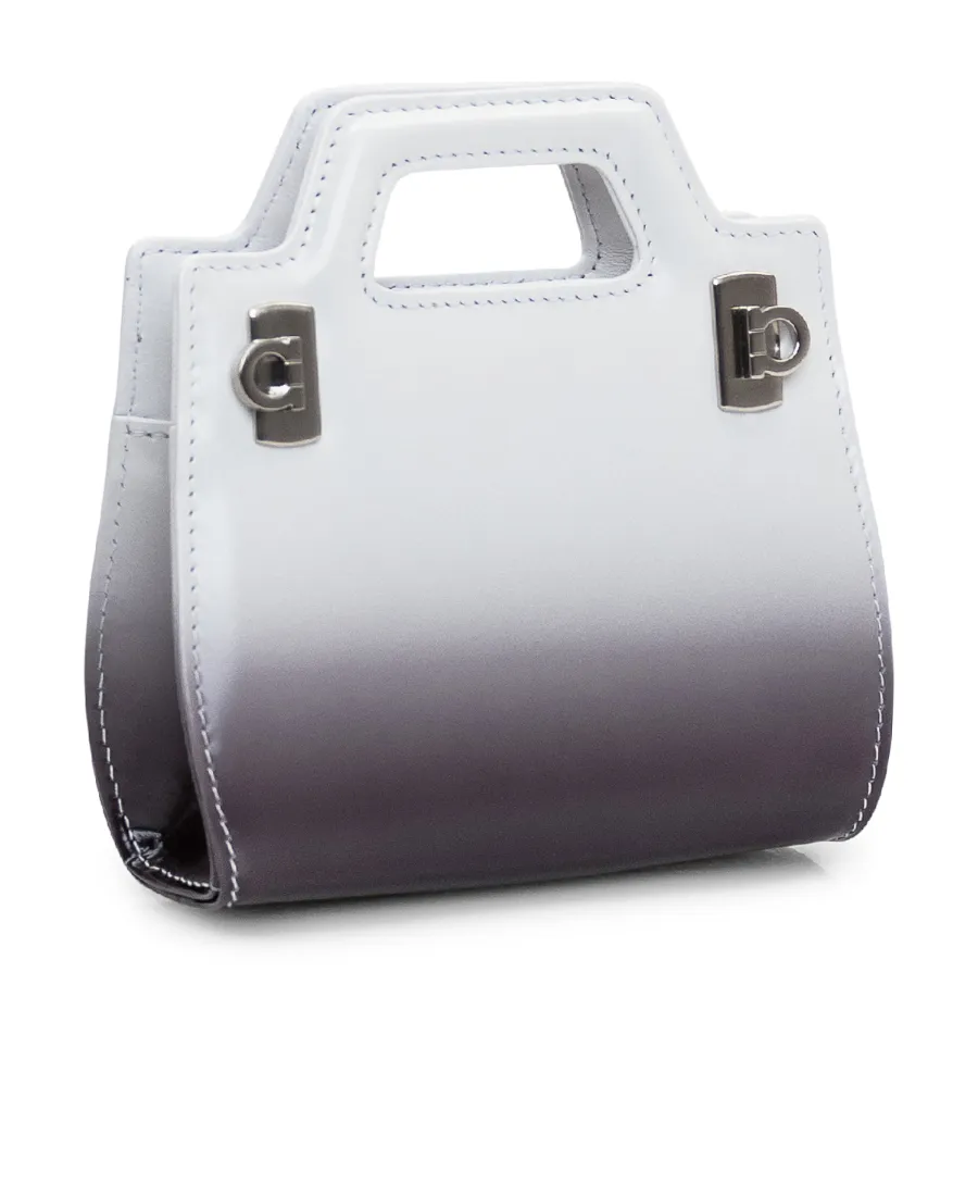 Double Gancini Buckle Shoulder Bag