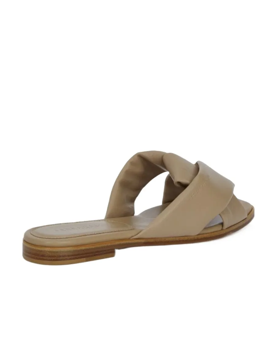 Knot Detailed Slip-On Sandals