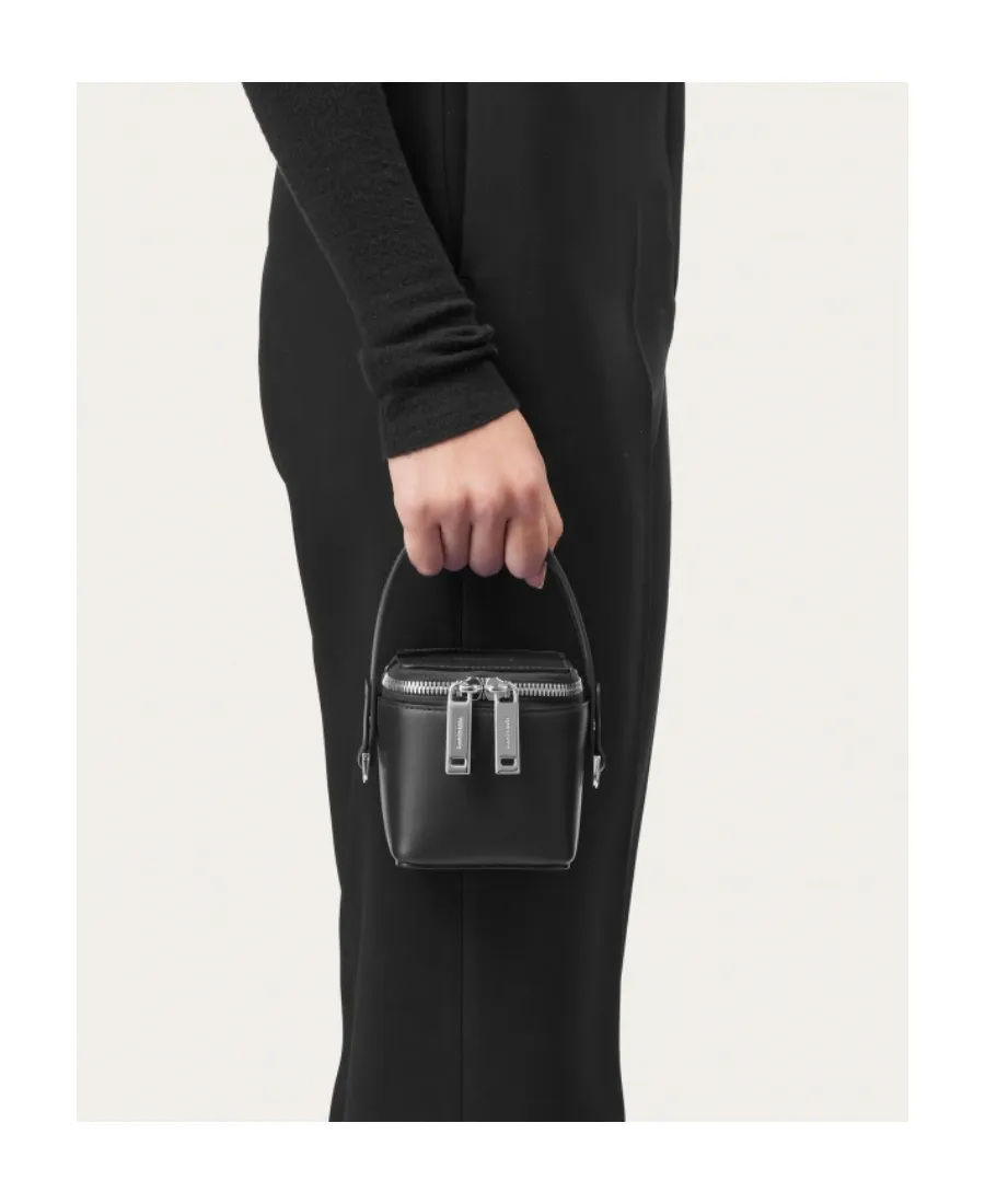 Micro Zip-Around Mini Bucket Bag
