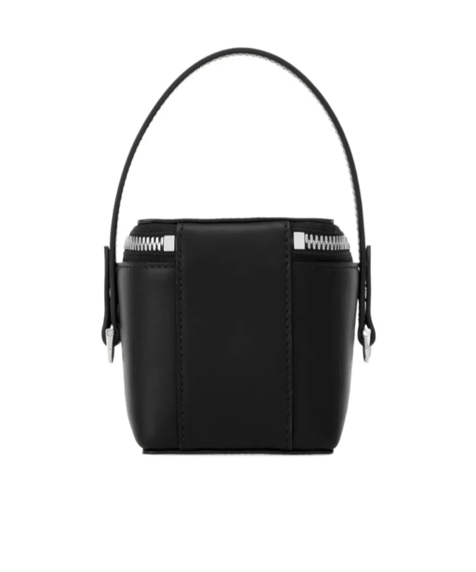 Micro Zip-Around Mini Bucket Bag