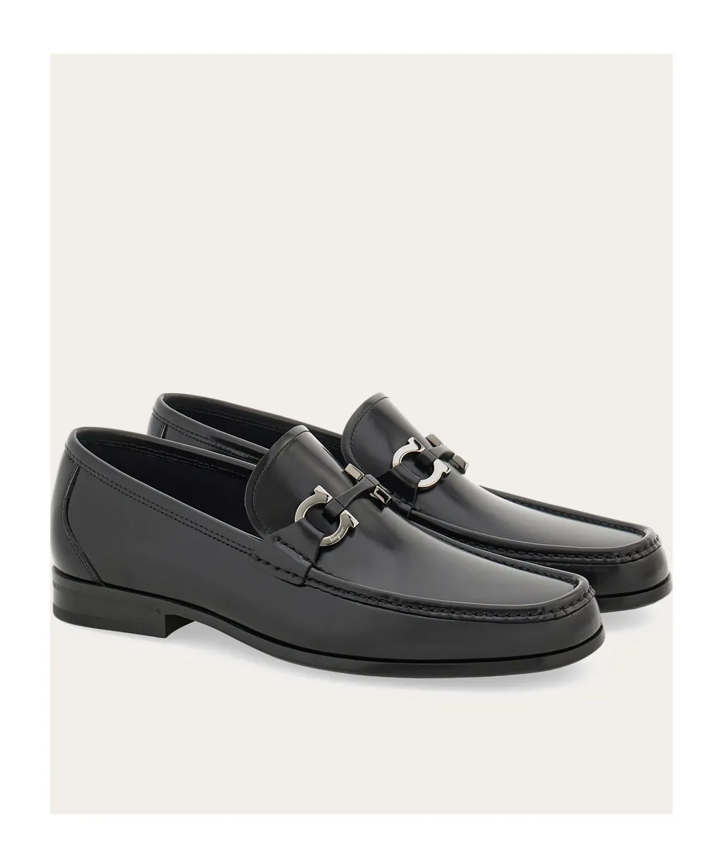Gancini Horse Buckle Loafers
