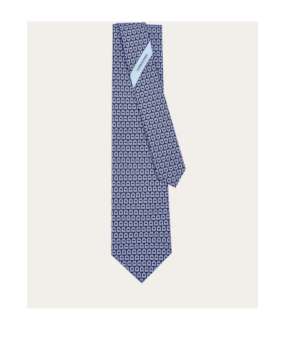 Interwoven Gancini Print Tie