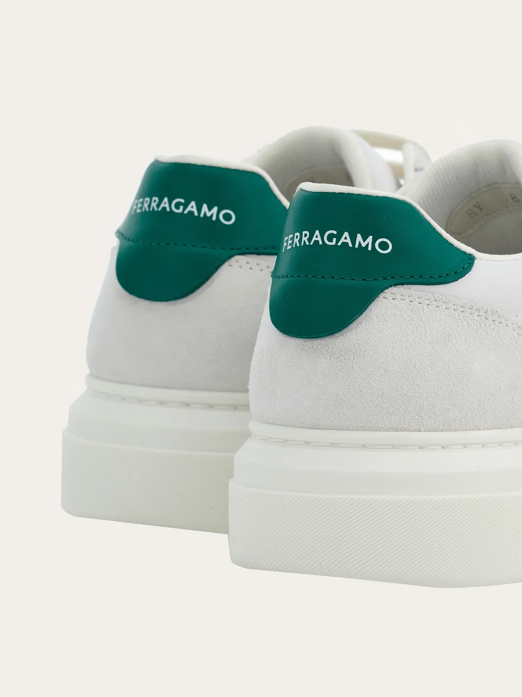 Gancini-Patch Lace-Up Sneakers