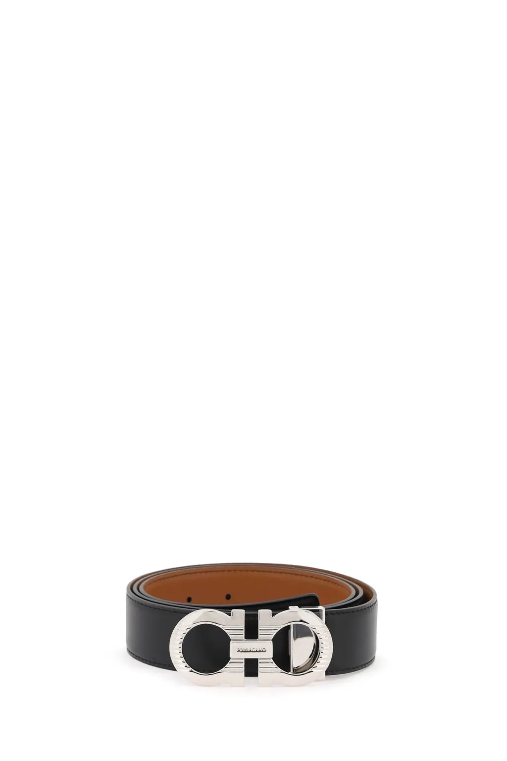 Gancini Buckle Reversible Belt