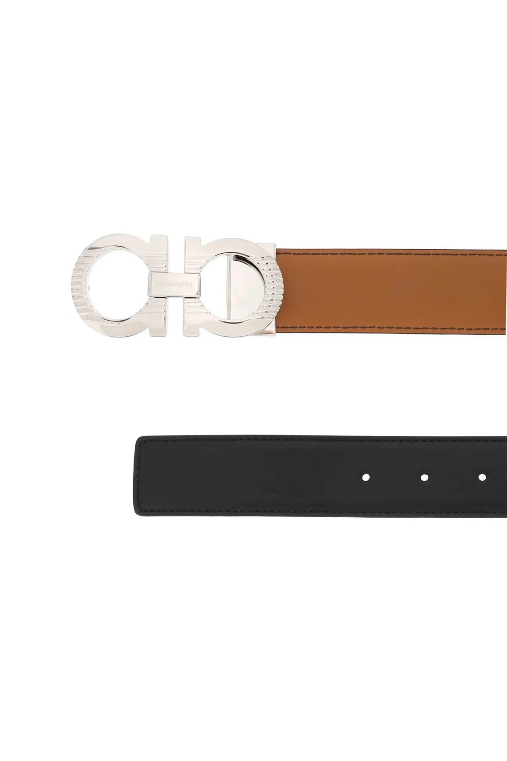 Gancini Buckle Reversible Belt