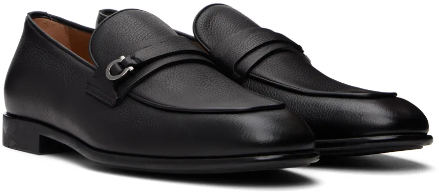 Gancini Plaque Slip-On Loafers