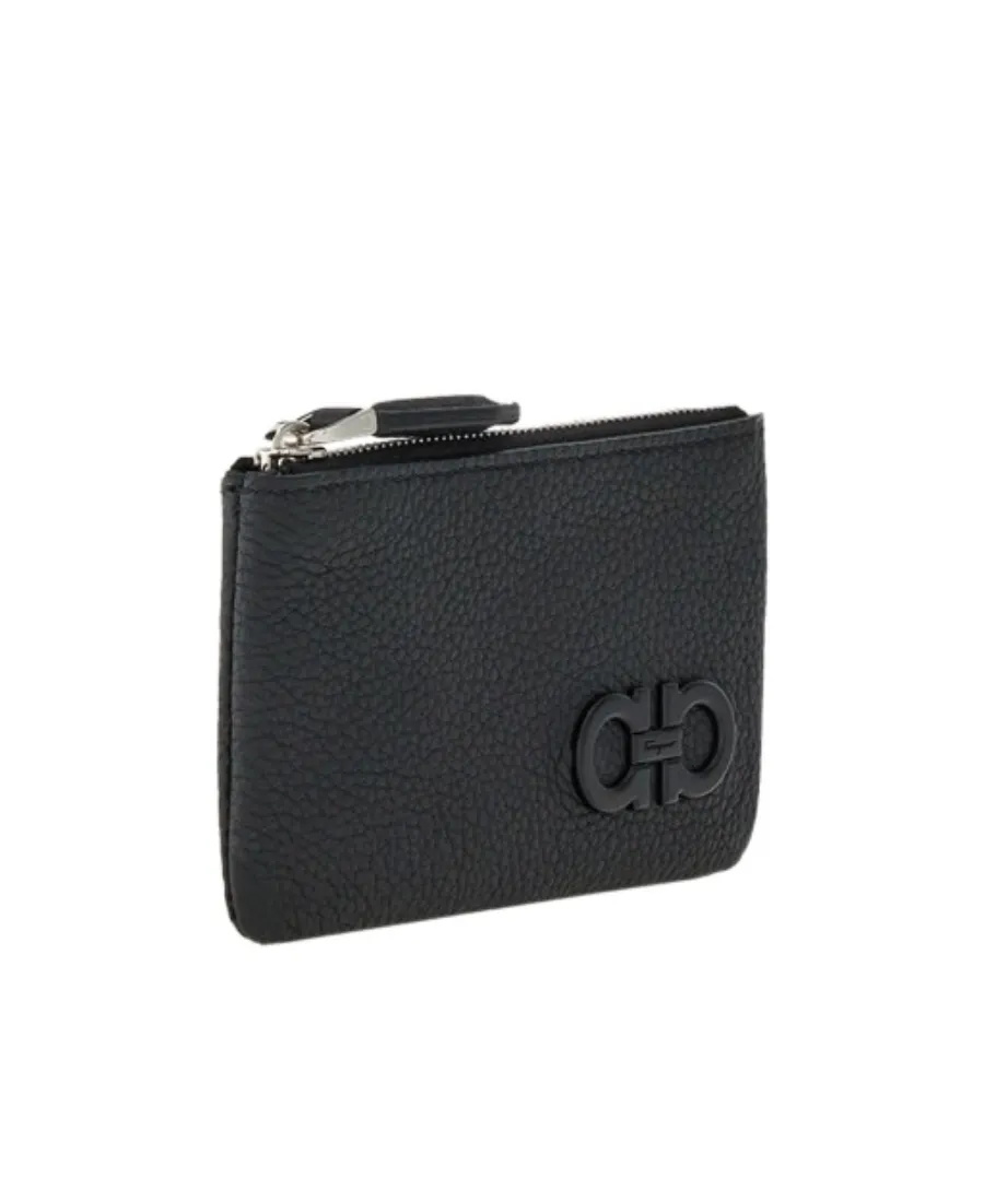 Gancini Leather Keyring
