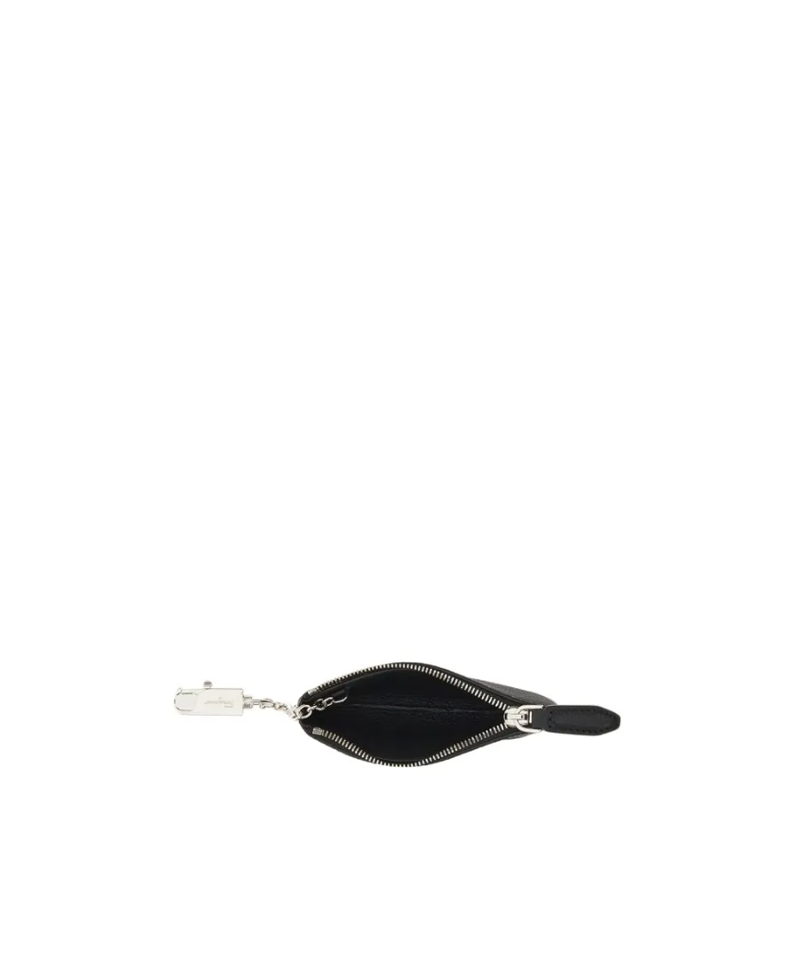 Gancini Leather Keyring
