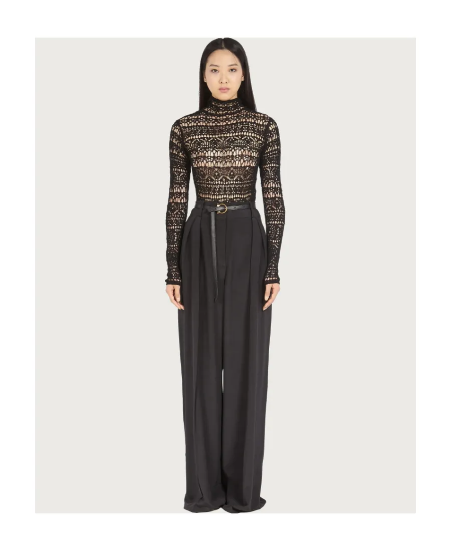 Belted Palazzo Trousers
