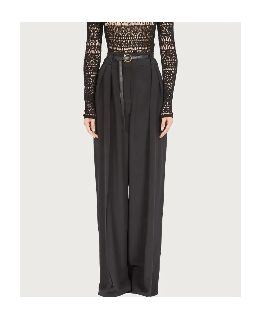 Belted Palazzo Trousers