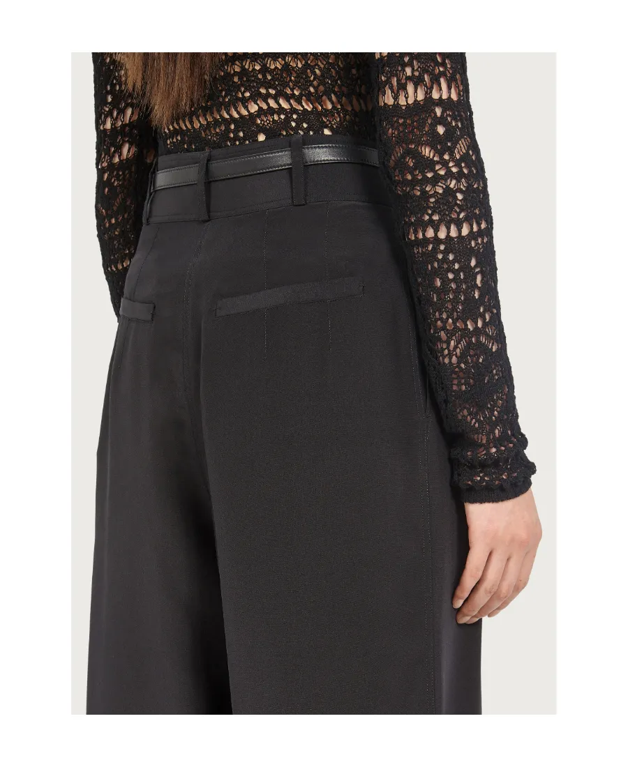 Belted Palazzo Trousers