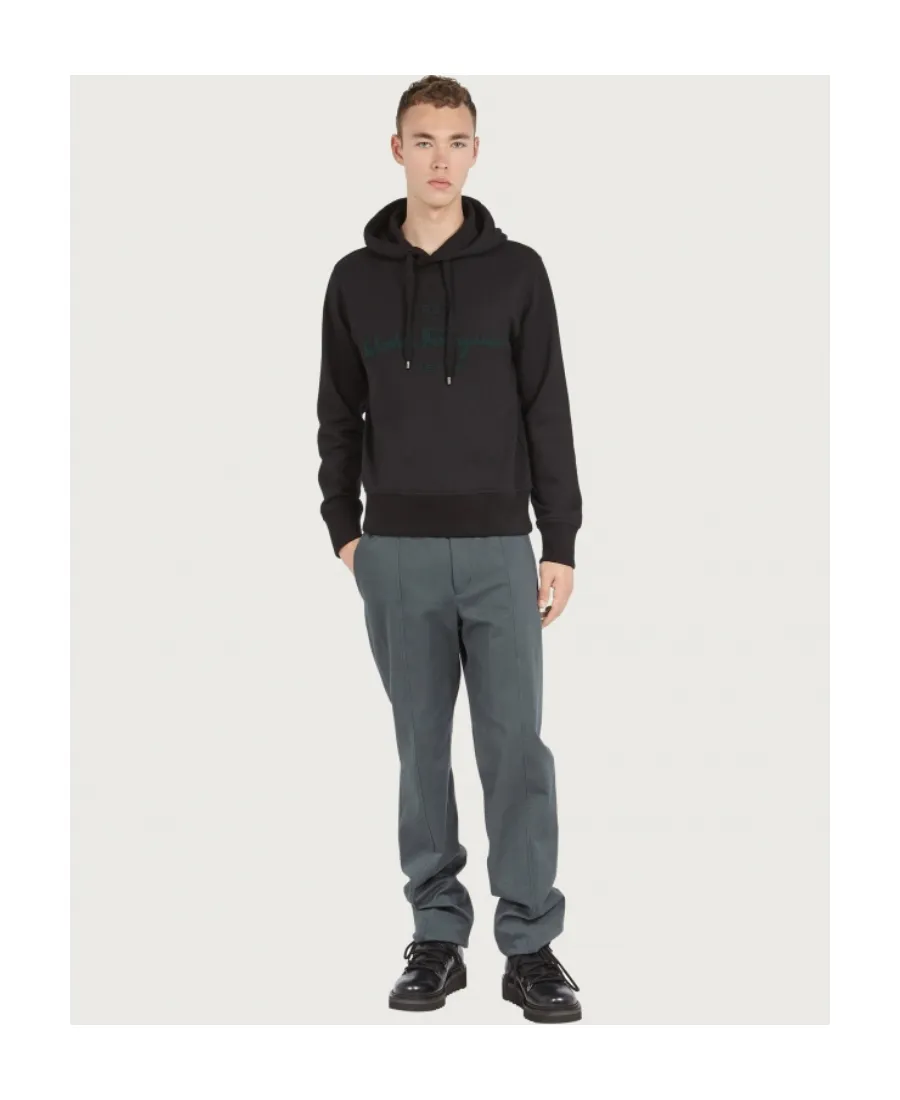 Embroidered-Logo Hoodie