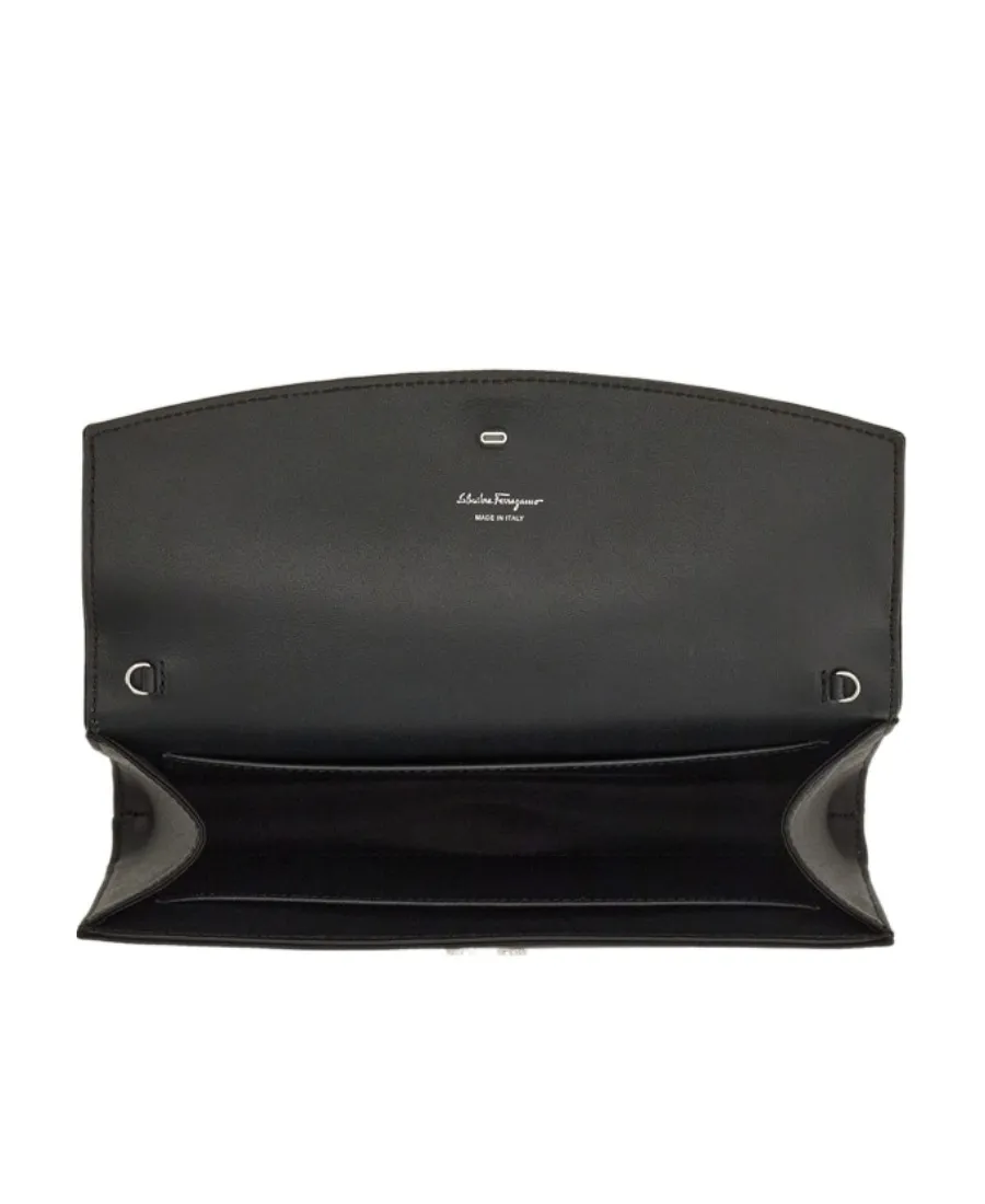 Gancini-Logo Clutch Bag