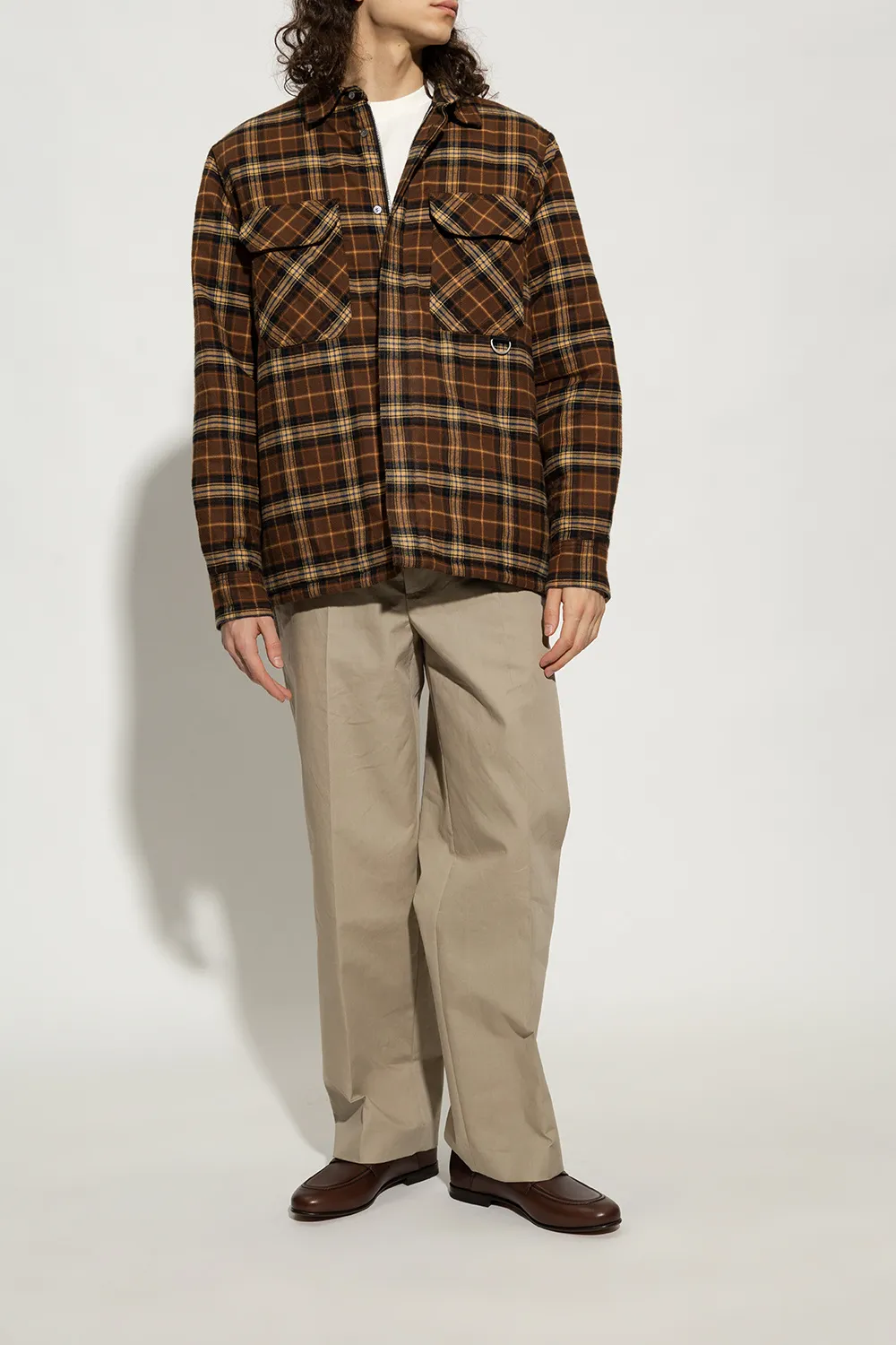 Gancini-Ornament Leather Loafers