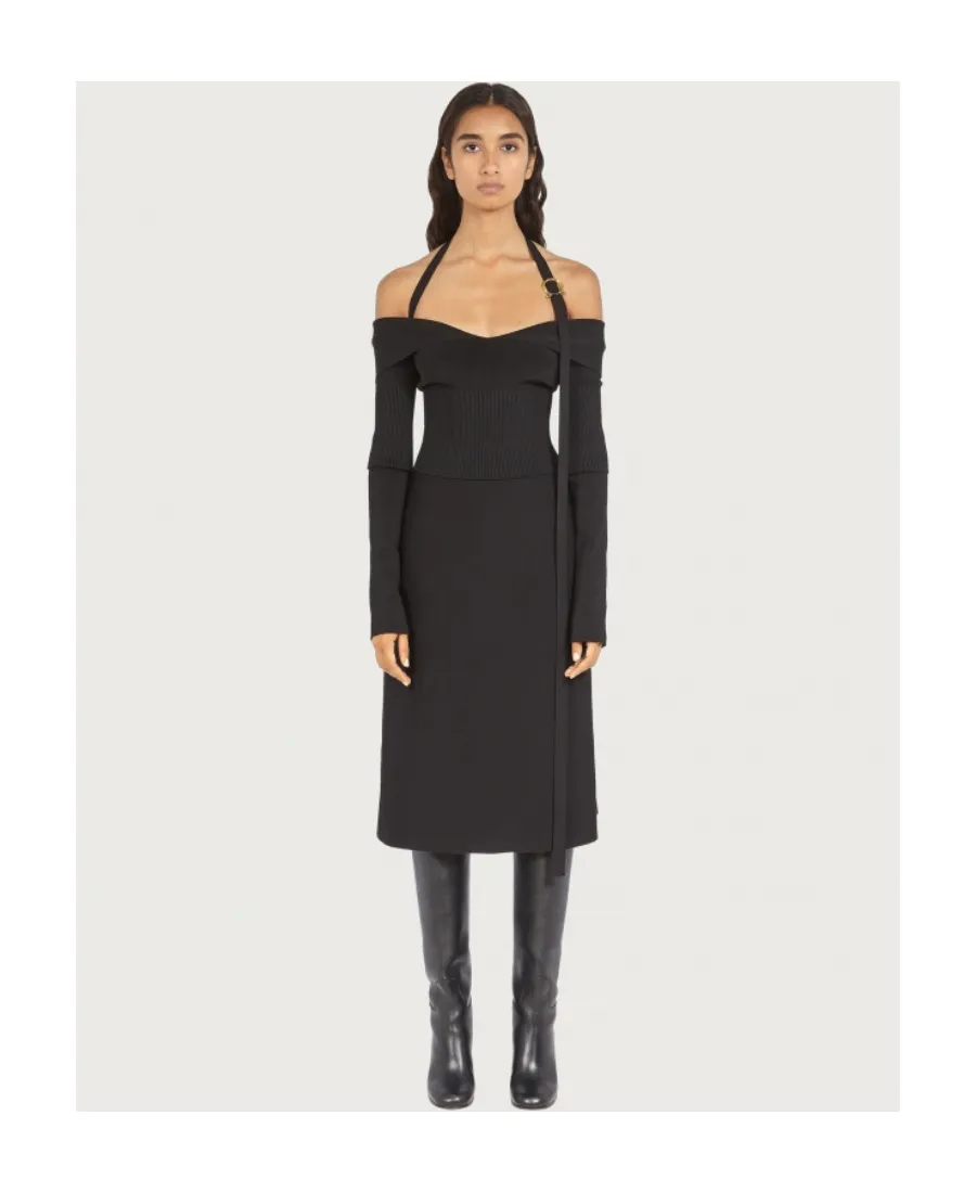 Off-Shoulder Midi Dress