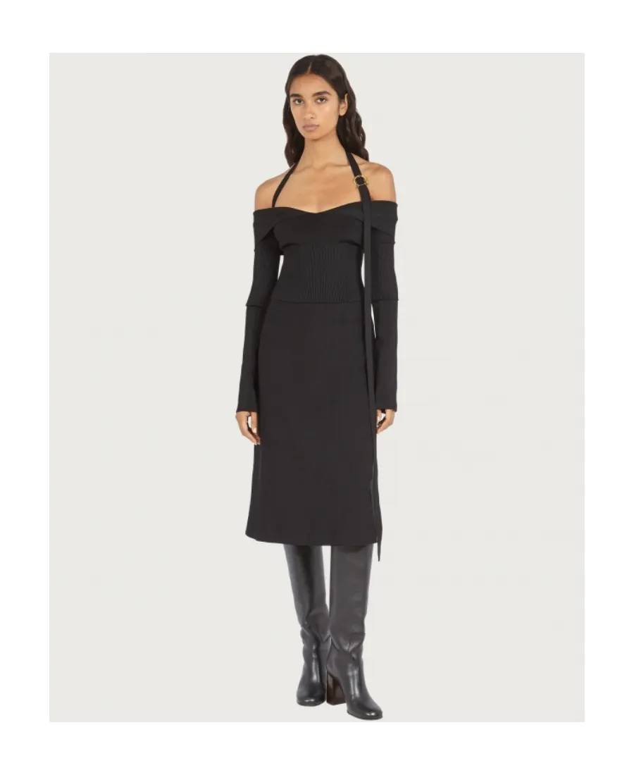 Off-Shoulder Midi Dress