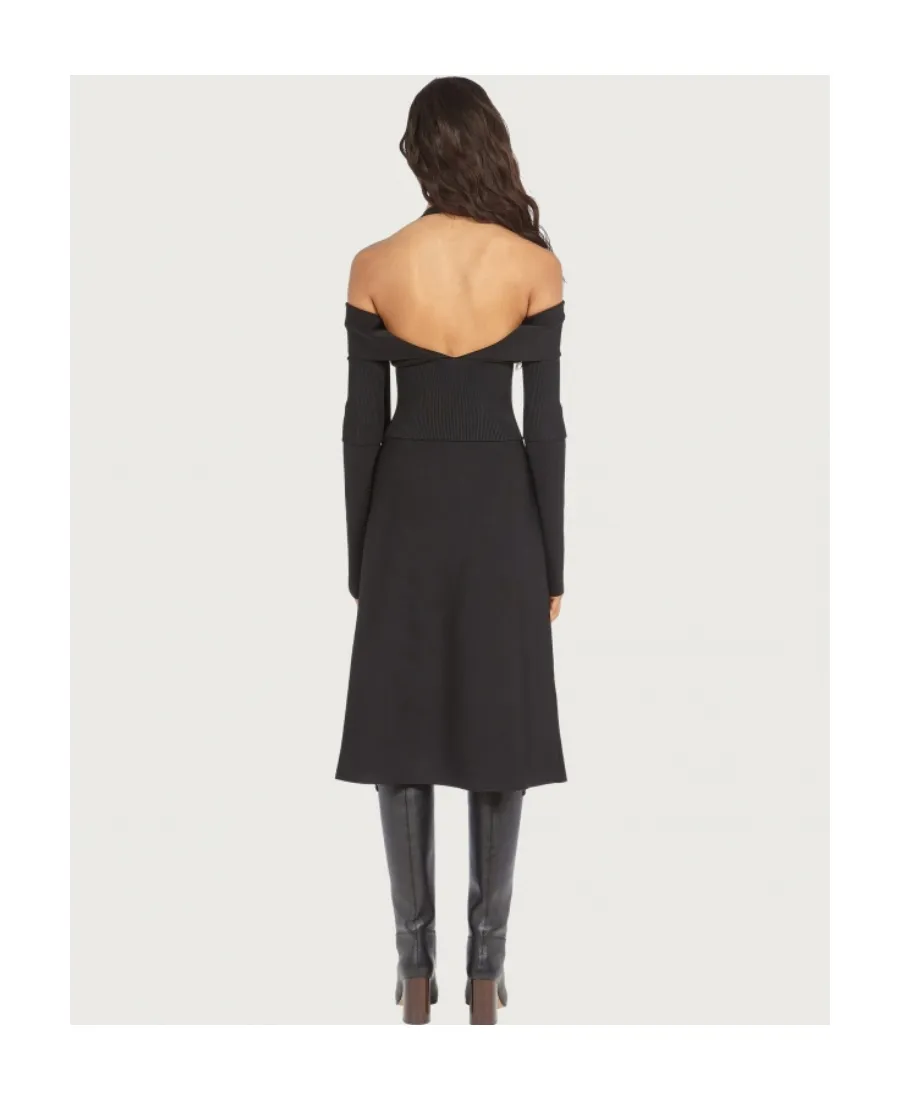 Off-Shoulder Midi Dress