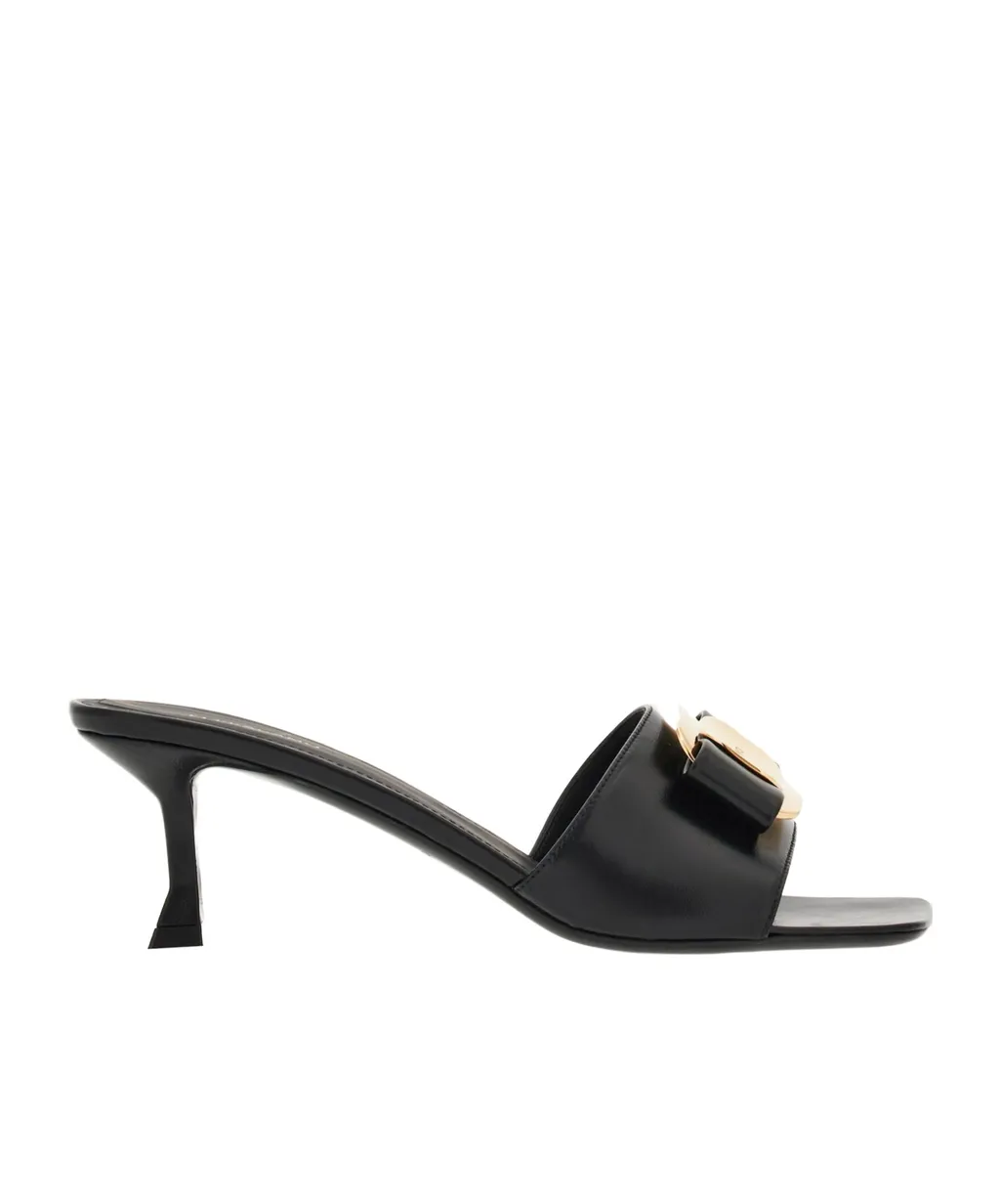 Bow-Detailed Slip-On Sandals