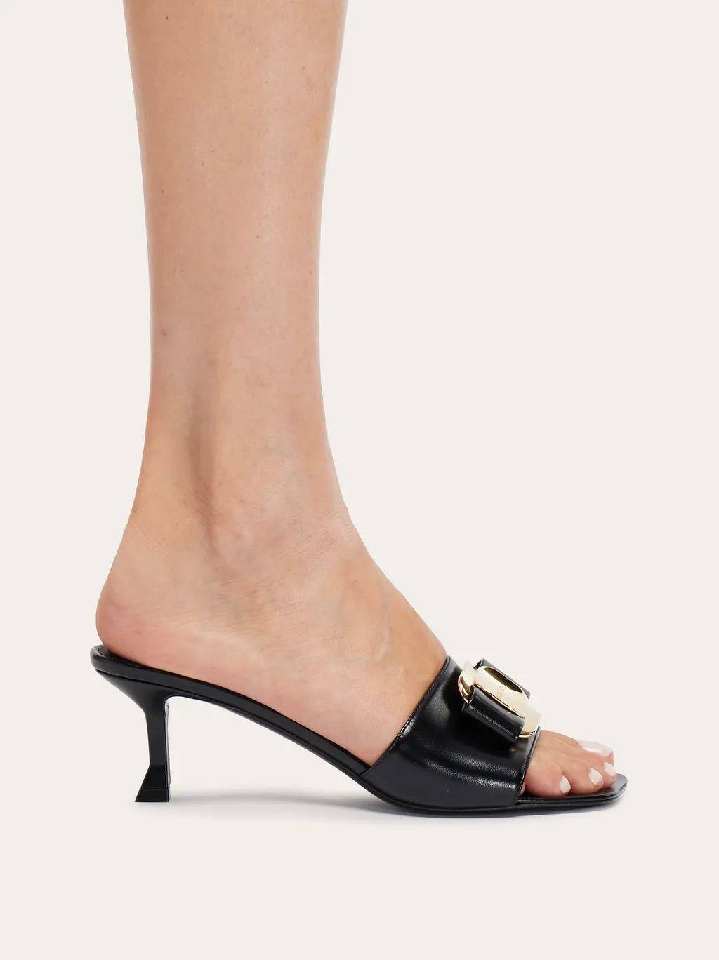 Bow-Detailed Slip-On Sandals
