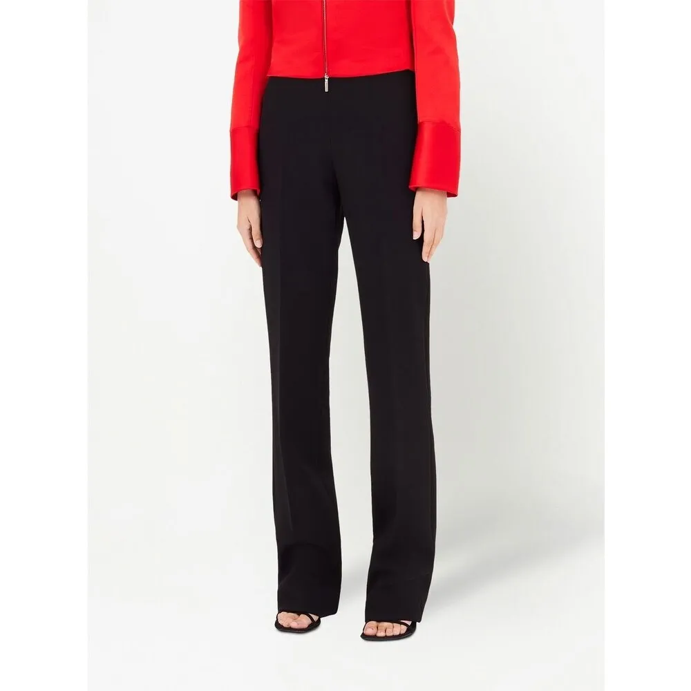 High-Waist Straight-Leg Tailored Trousers
