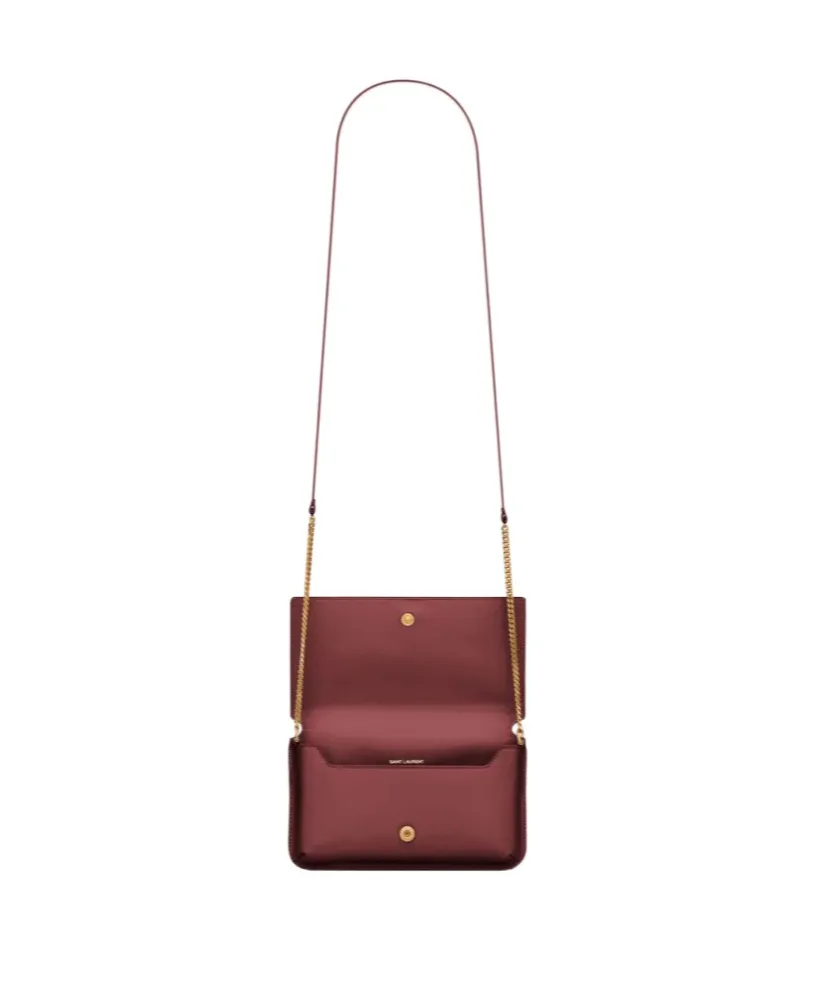 Cassandre Phone Holder In Smooth Leather