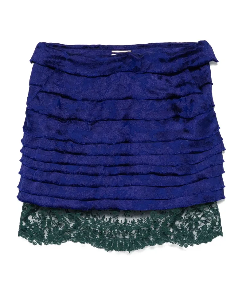 Lace Detailed Mini Skirt