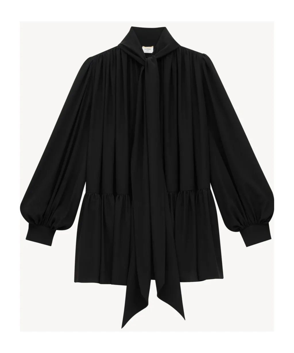 LavalliÈRe Dress In Silk Crepe De Chine