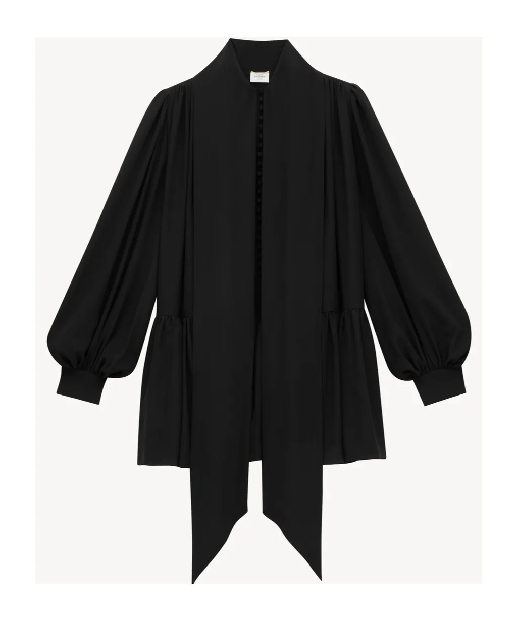 LavalliÈRe Dress In Silk Crepe De Chine