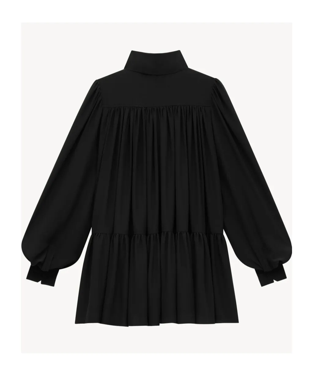 LavalliÈRe Dress In Silk Crepe De Chine