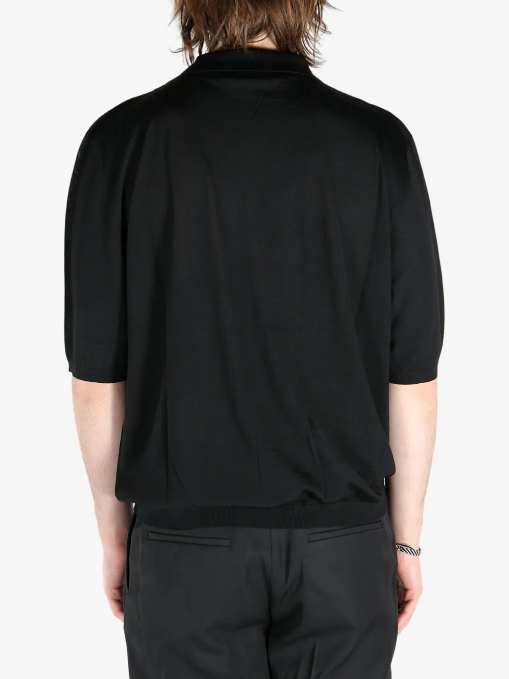 V-Neck Short-Sleeved Polo Shirt