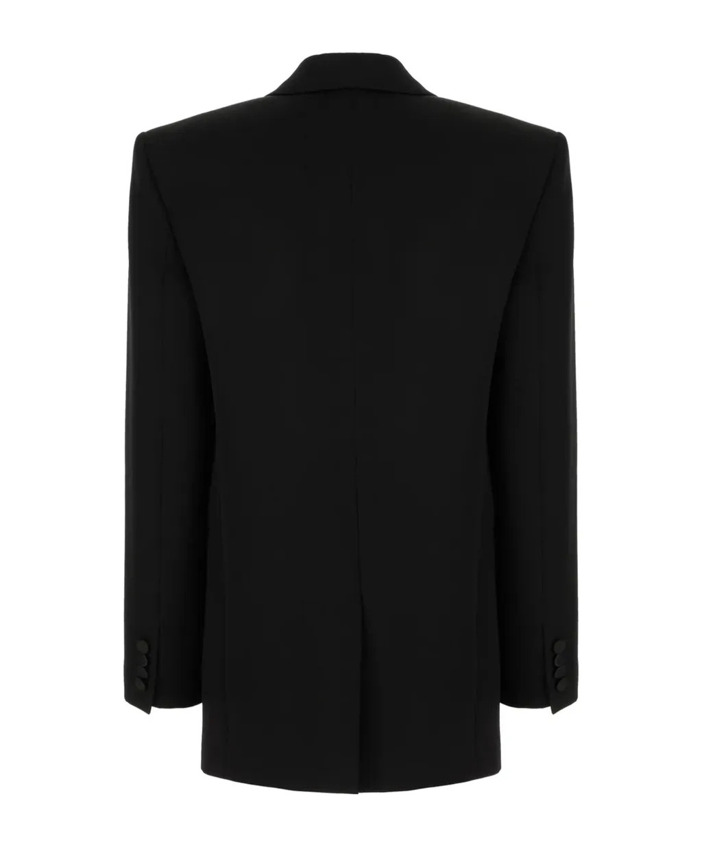Shawl-Lapel Single-Breasted Blazer