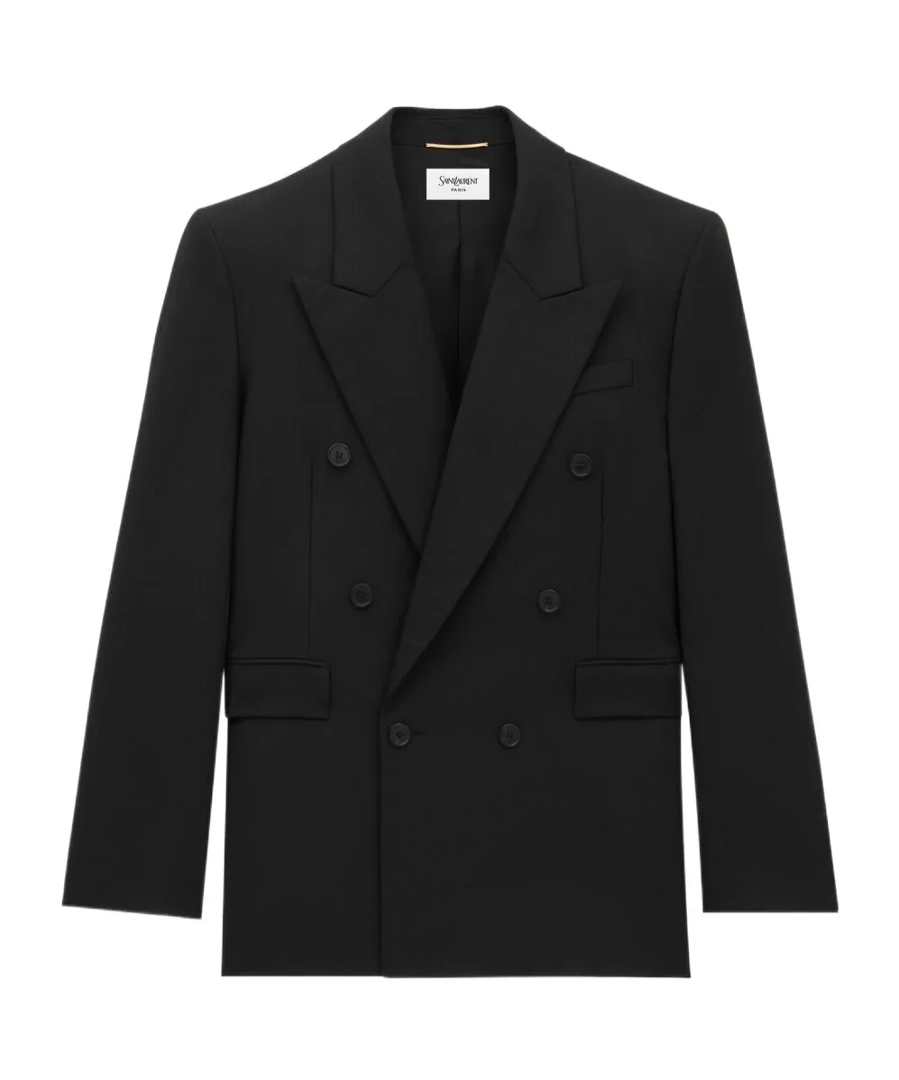 Double-Breasted Long-Sleeved Jacket