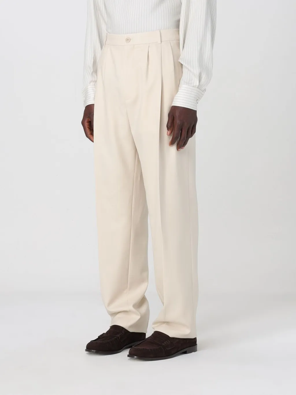 Pleat Detailed Straight Leg Pants