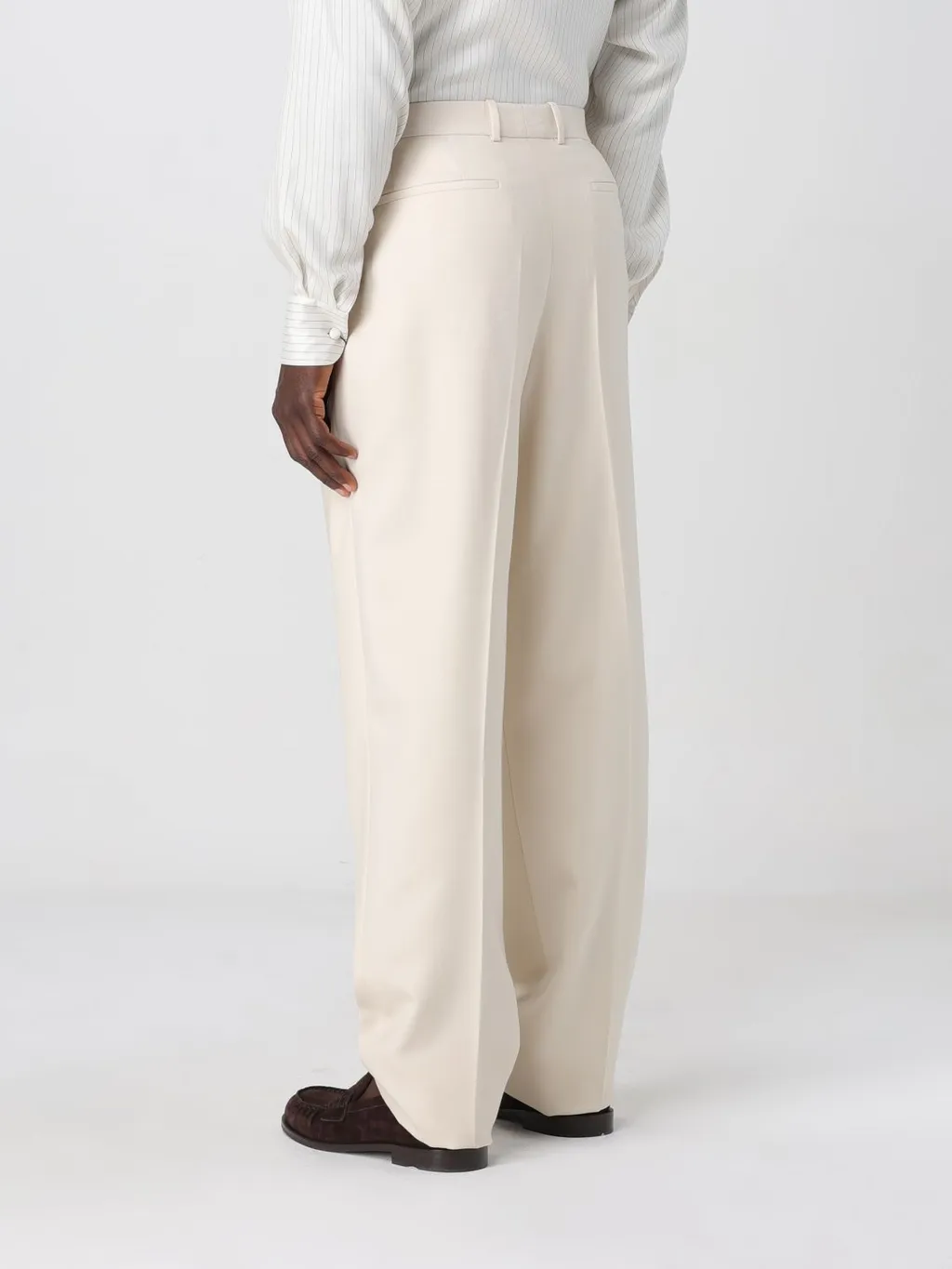 Pleat Detailed Straight Leg Pants