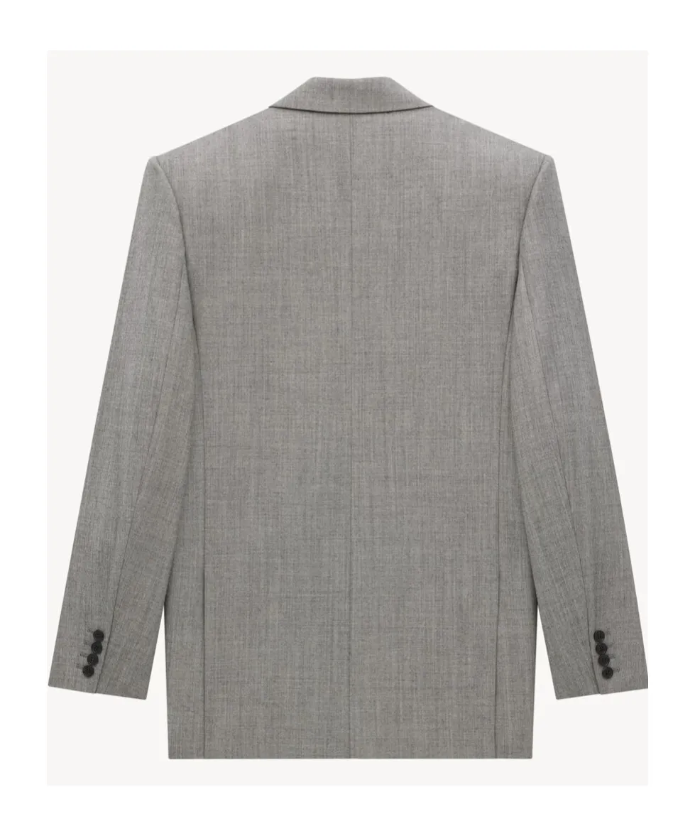 Double-Breasted Twill Jacket