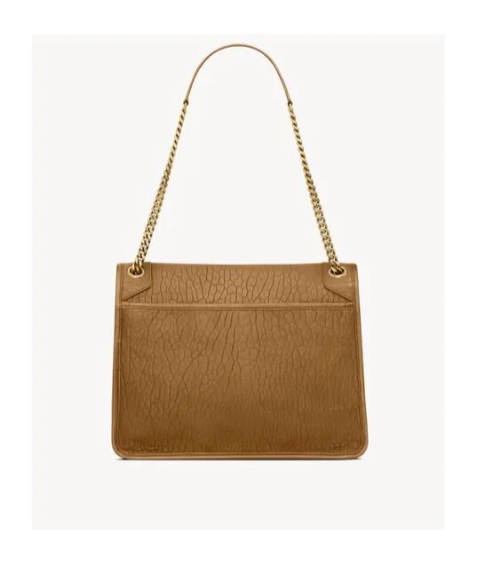 Niki Logo Plaque Shoulder Bag