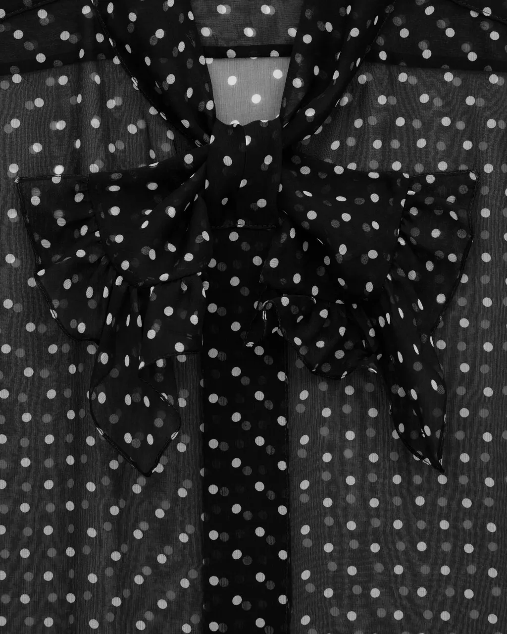 Shirt In Dotted Silk Muslin