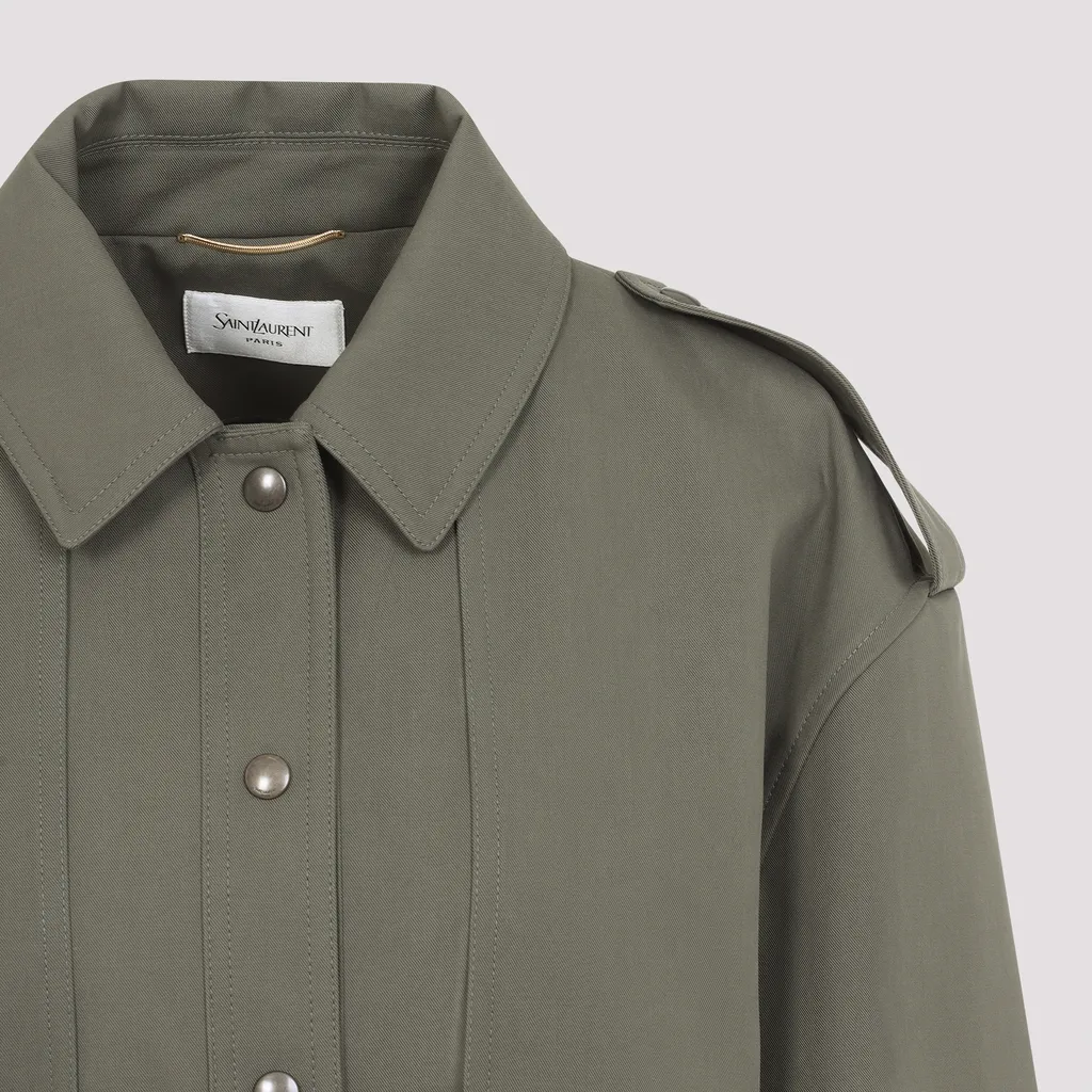 Sahariana Button-Up Belted Jacket