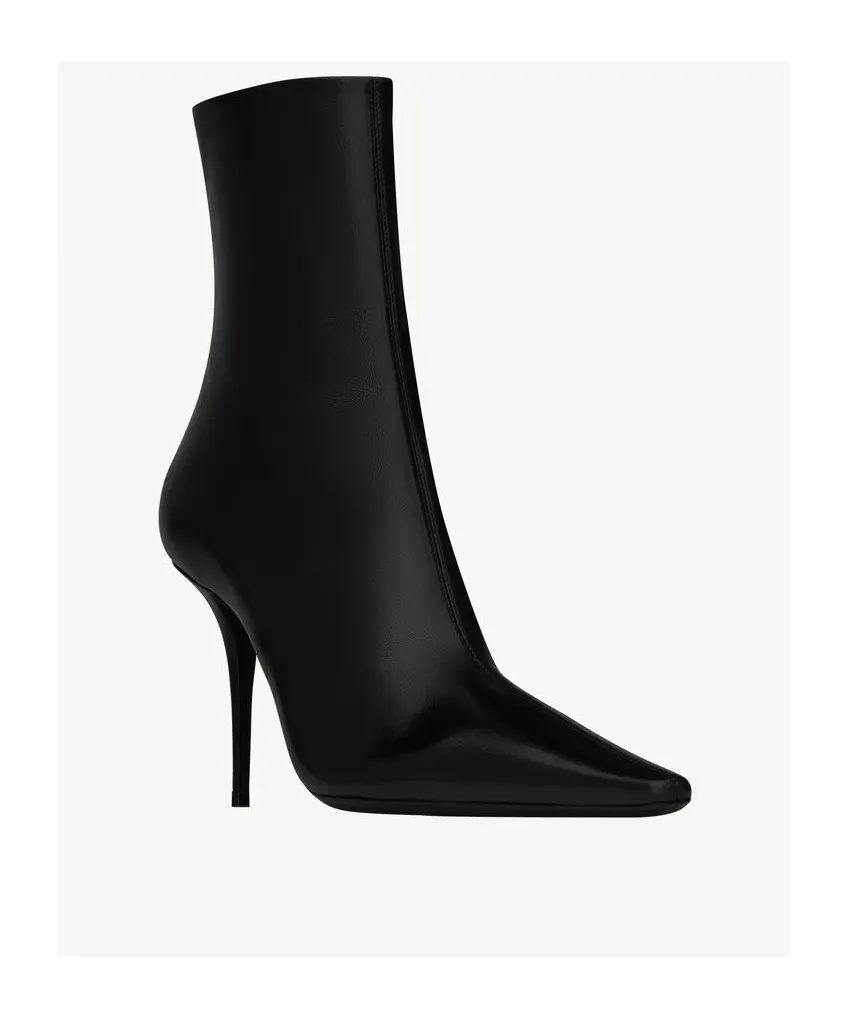 Ashley Booties In Smooth Leather