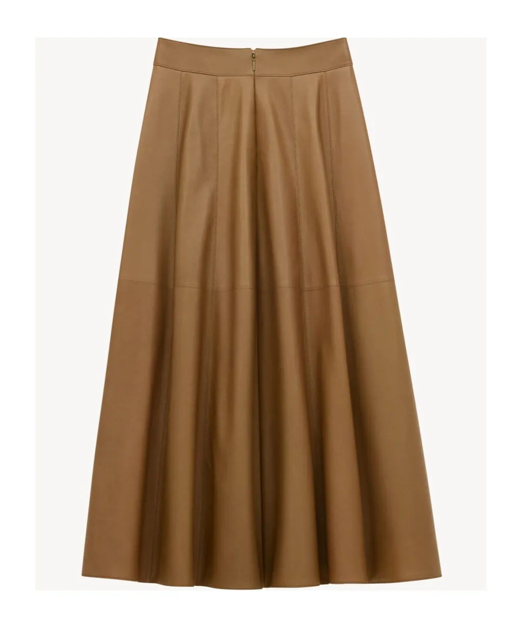 Long Skirt In Lambskin