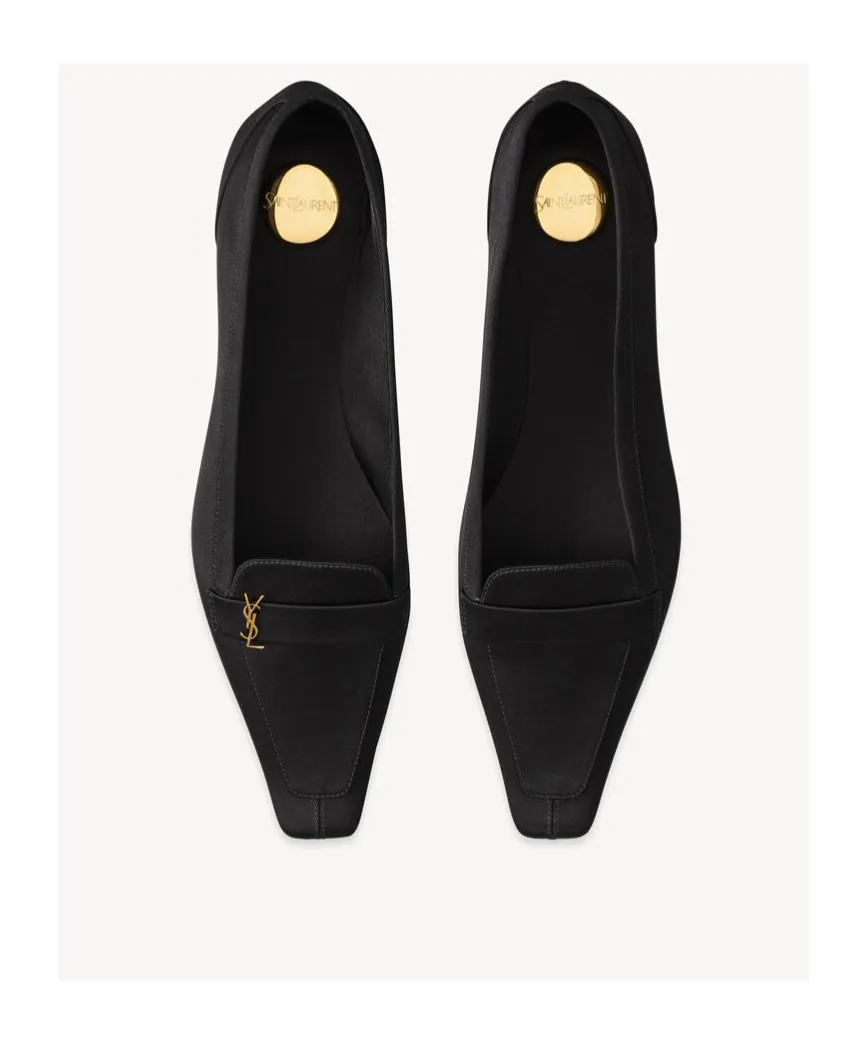Poppy Ballerinas In Satin Crepe